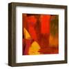 Triptych Red Wassily I-Petro Mikelo-Framed Art Print