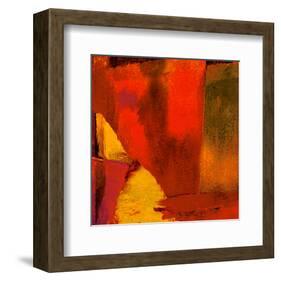 Triptych Red Wassily I-Petro Mikelo-Framed Art Print