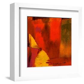 Triptych Red Wassily I-Petro Mikelo-Framed Art Print