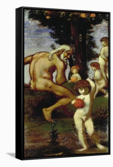 Triptych: the Hesperides, 1884-85-Hans von Marées-Framed Stretched Canvas