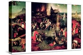 Triptych: the Temptation of St. Anthony-Hieronymus Bosch-Stretched Canvas