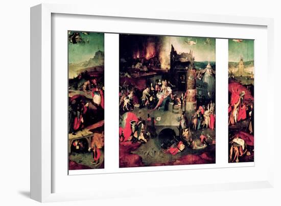 Triptych: the Temptation of St. Anthony-Hieronymus Bosch-Framed Giclee Print