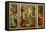 Triptych: Transfiguration, Jesus Appearing to His Disciples with Ss. Jerome and Augustine-Sandro Botticelli-Framed Stretched Canvas