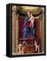 Triptych, Virgin in Majesty with Saints (Detail)-Giovanni Bellini-Framed Stretched Canvas