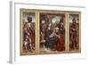 Triptych with Adoration of Magi, 1515-1520-Joos Van Cleve-Framed Giclee Print
