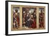 Triptych with Adoration of Magi, 1515-1520-Joos Van Cleve-Framed Giclee Print