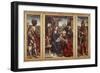 Triptych with Adoration of Magi, 1515-1520-Joos Van Cleve-Framed Giclee Print