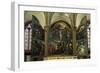 Triptych with Crucifixion, by Bernard van Orley, Church of Our Lady, Bruges, Belgium, Europe-Peter Barritt-Framed Photographic Print