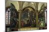 Triptych with Crucifixion, by Bernard van Orley, Church of Our Lady, Bruges, Belgium, Europe-Peter Barritt-Mounted Photographic Print