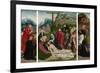 Triptych with Lamentation-Jan Jansz Mostaert-Framed Premium Giclee Print