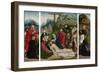 Triptych with Lamentation-Jan Jansz Mostaert-Framed Art Print