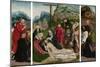 Triptych with Lamentation-Jan Jansz Mostaert-Mounted Art Print