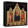 Triptych with Madonna and Saints-Cenni Di Francesco-Framed Stretched Canvas