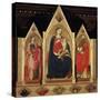 Triptych with Madonna and Saints-Cenni Di Francesco-Stretched Canvas