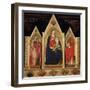 Triptych with Madonna and Saints-Cenni Di Francesco-Framed Giclee Print