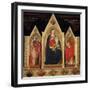 Triptych with Madonna and Saints-Cenni Di Francesco-Framed Giclee Print