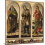 Triptych with St. Anthony Abbot, St. Roch, and St. Catherine of Alexandria-Sandro Botticelli-Mounted Giclee Print