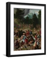 Triptych with the Adoration of the Golden Calf-Lucas van Leyden-Framed Giclee Print