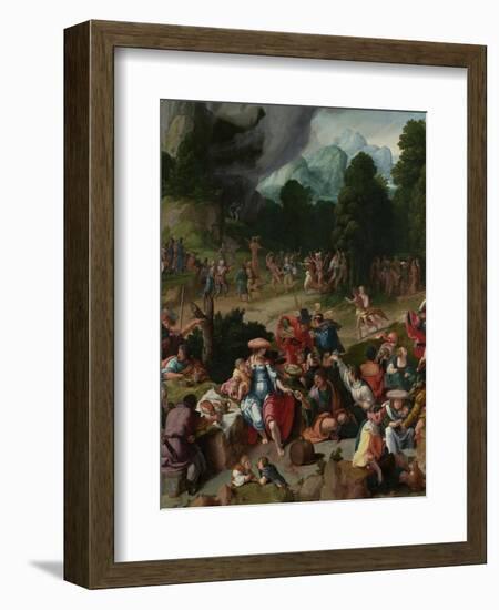 Triptych with the Adoration of the Golden Calf-Lucas van Leyden-Framed Giclee Print