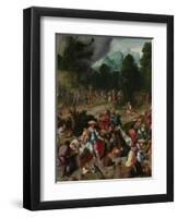 Triptych with the Adoration of the Golden Calf-Lucas van Leyden-Framed Giclee Print