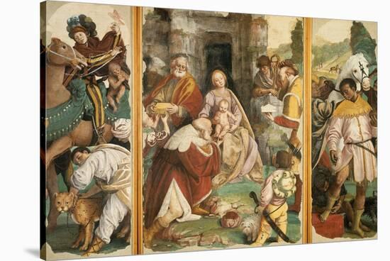 Triptych with the Adoration of the Magi-Gaudenzio Ferrari-Stretched Canvas