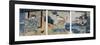 Triptych with the Adventures of Coxinga/ Watonai by Hachiman Taro Yoshiie-Kuniyoshi Utagawa-Framed Giclee Print