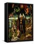 Triptych with the Last Judgement: Center Panel Detail: The Archangel Michael Weighing the Souls-Hans Memling-Framed Stretched Canvas