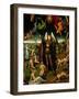Triptych with the Last Judgement: Center Panel Detail: The Archangel Michael Weighing the Souls-Hans Memling-Framed Giclee Print