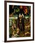 Triptych with the Last Judgement: Center Panel Detail: The Archangel Michael Weighing the Souls-Hans Memling-Framed Giclee Print