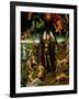 Triptych with the Last Judgement: Center Panel Detail: The Archangel Michael Weighing the Souls-Hans Memling-Framed Giclee Print