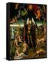 Triptych with the Last Judgement: Center Panel Detail: The Archangel Michael Weighing the Souls-Hans Memling-Framed Stretched Canvas