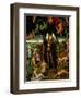 Triptych with the Last Judgement: Center Panel Detail: The Archangel Michael Weighing the Souls-Hans Memling-Framed Giclee Print