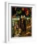 Triptych with the Last Judgement: Center Panel Detail: The Archangel Michael Weighing the Souls-Hans Memling-Framed Giclee Print