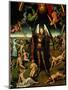 Triptych with the Last Judgement: Center Panel Detail: The Archangel Michael Weighing the Souls-Hans Memling-Mounted Giclee Print