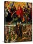 Triptych with the Last Judgement, center panel: Judgement and Weighing of Souls.-Hans Memling-Stretched Canvas