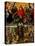 Triptych with the Last Judgement, center panel: Judgement and Weighing of Souls.-Hans Memling-Stretched Canvas