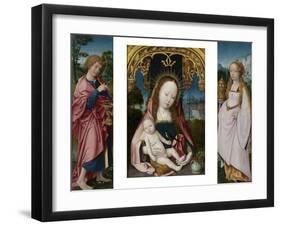 Triptych with Virgin and Child-Jan Provoost & Jan Provoost-Framed Art Print