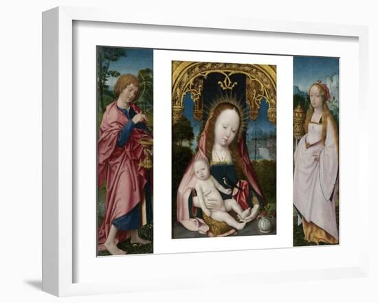 Triptych with Virgin and Child-Jan Provoost & Jan Provoost-Framed Art Print