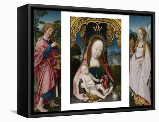 Triptych with Virgin and Child-Jan Provoost & Jan Provoost-Framed Stretched Canvas
