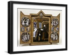 Triptyque de deuil de Catherine de Médicis-null-Framed Giclee Print