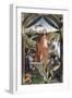 Triptyque de la résurrection (Résurrection, Martyre de Saint Sébastien, l'Ascencion)-Hans Memling-Framed Giclee Print