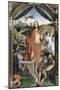 Triptyque de la résurrection (Résurrection, Martyre de Saint Sébastien, l'Ascencion)-Hans Memling-Mounted Giclee Print