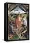 Triptyque de la résurrection (Résurrection, Martyre de Saint Sébastien, l'Ascencion)-Hans Memling-Framed Stretched Canvas