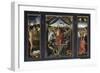 Triptyque de la résurrection (Résurrection, Martyre de Saint Sébastien, l'Ascencion)-Hans Memling-Framed Giclee Print