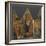 Triptyque. Panneau central : Vierge à l'Enfant avec saints Antoine et Jacques-de San Jacopo a Mucciana Maître-Framed Giclee Print