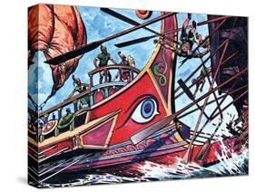 Trireme-Peter Jackson-Stretched Canvas