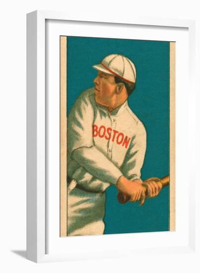 Tris Speaker, 1909 White Borders (T206) Baseball Card Series-null-Framed Art Print