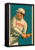 Tris Speaker, 1909 White Borders (T206) Baseball Card Series-null-Framed Stretched Canvas