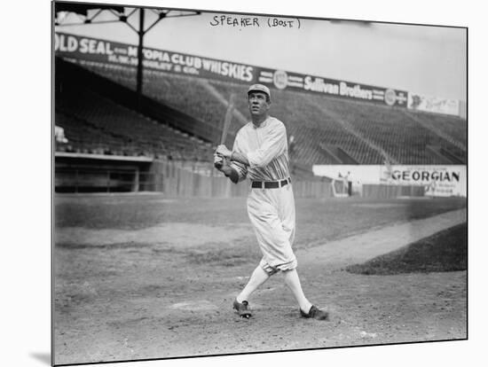 Tris Speaker Boston Red Sox Baseball Player Photograph - Boston, MA-Lantern Press-Mounted Art Print