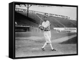 Tris Speaker Boston Red Sox Baseball Player Photograph - Boston, MA-Lantern Press-Framed Stretched Canvas